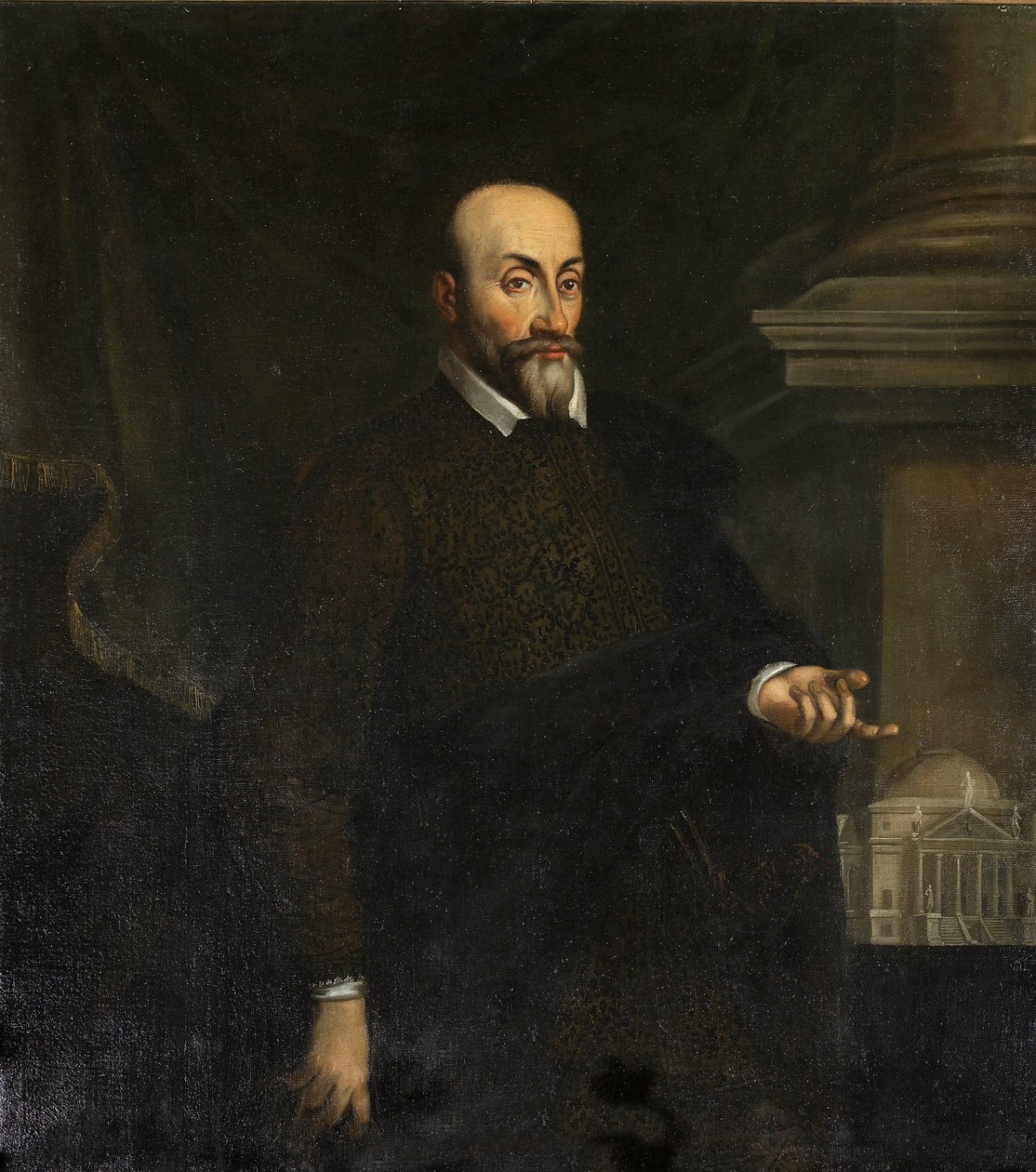 Conte Mario Capran muotokuva, Maganza, Giovanni Battista (n. 1513-1586). Öljy kankaalle tekijältä Giovanni Battista Maganza