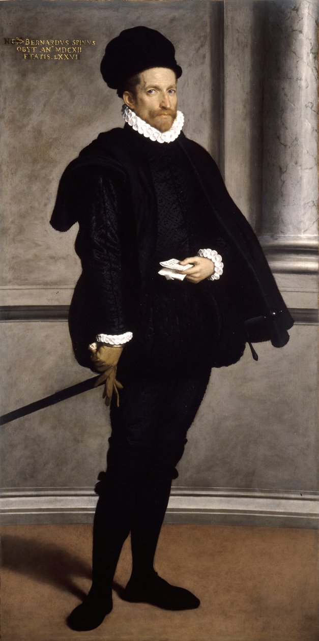 Bernardo Spinin muotokuva, noin 1573-1575. tekijältä Giovanni Battista Moroni