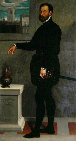 Kreivi Secco Suardon muotokuva tekijältä Giovanni Battista Moroni