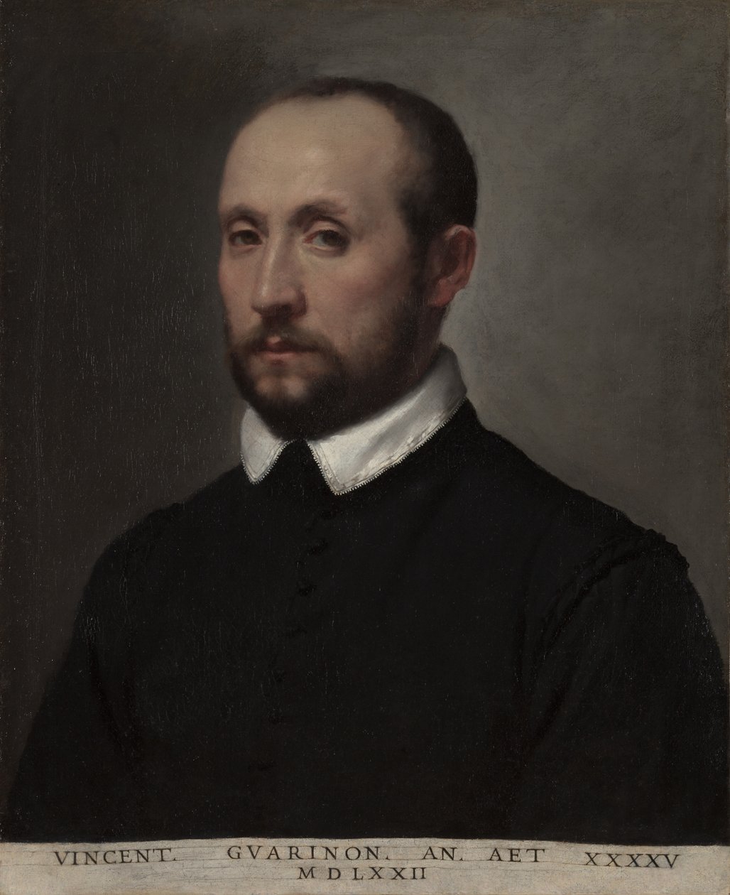 Vincenzo Guarignonin muotokuva, n. 1572. tekijältä Giovanni Battista Moroni