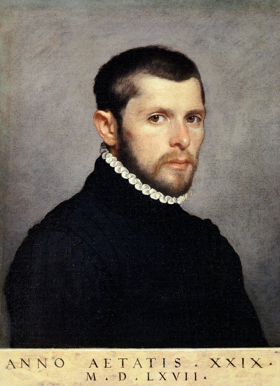 Nuoren miehen muotokuva, Giovanni Battista Moroni (n. 1525-1578), öljy kankaalle, 44,4x56,9 cm tekijältä Giovanni Battista Moroni