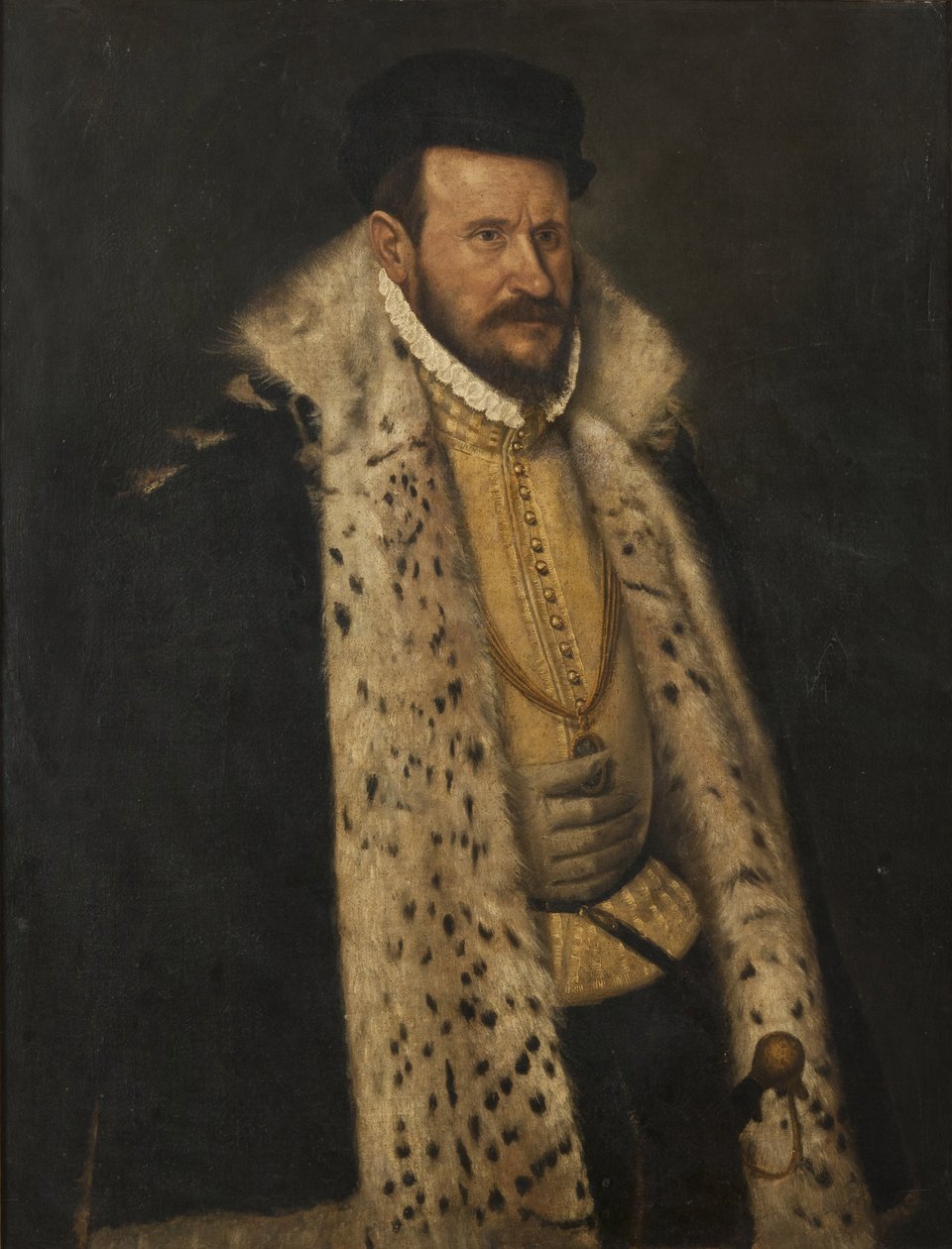Turkisvuoriseen takkiin pukeutuneen miehen muotokuva tekijältä Giovanni Battista Moroni