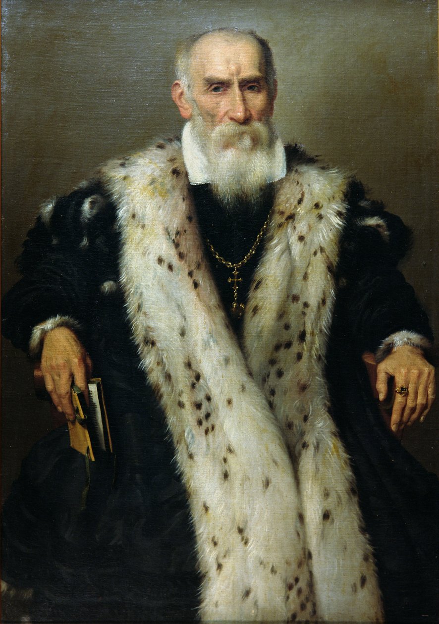 Muotokuva miehestä, mahdollisesti Gian Gerolamo Albani (s.1509), Generale Collaterale Venetsian tasavallasta, apualuejoukkojen upseerin univormussa tekijältä Giovanni Battista Moroni