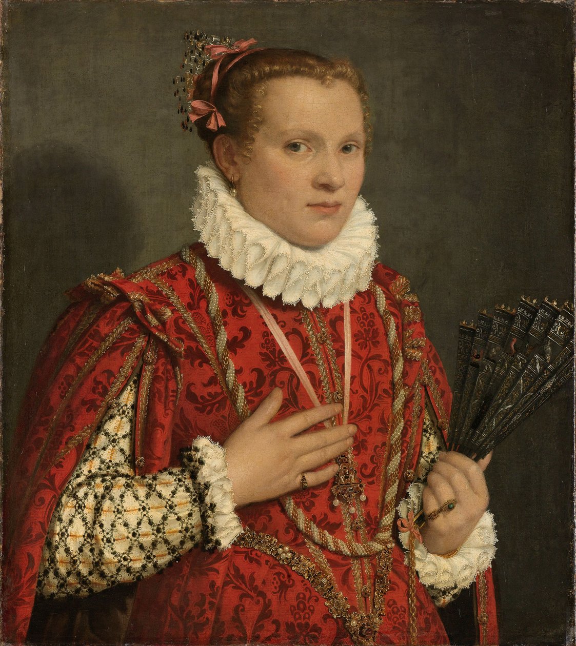 Nuoren naisen muotokuva tekijältä Giovanni Battista Moroni