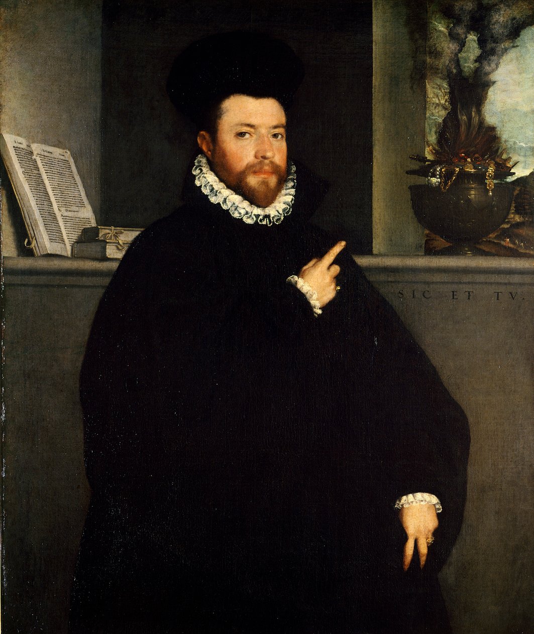 Giovanni Battista Moronin muotokuva terveestä miehestä (noin 1525-1578) tekijältä Giovanni Battista Moroni