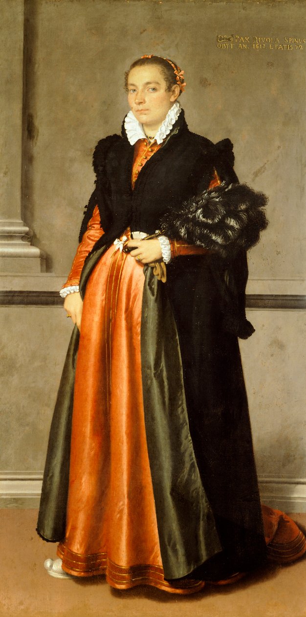 Muotokuva aatelisnaisesta Pace Rivola Spinistä tekijältä Giovanni Battista Moroni