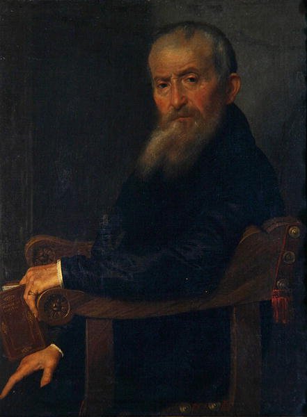 Runoilija Giovanni Antonio Panteran muotokuva, n. 1571-1572 (öljy kankaalle) tekijältä Giovanni Battista Moroni