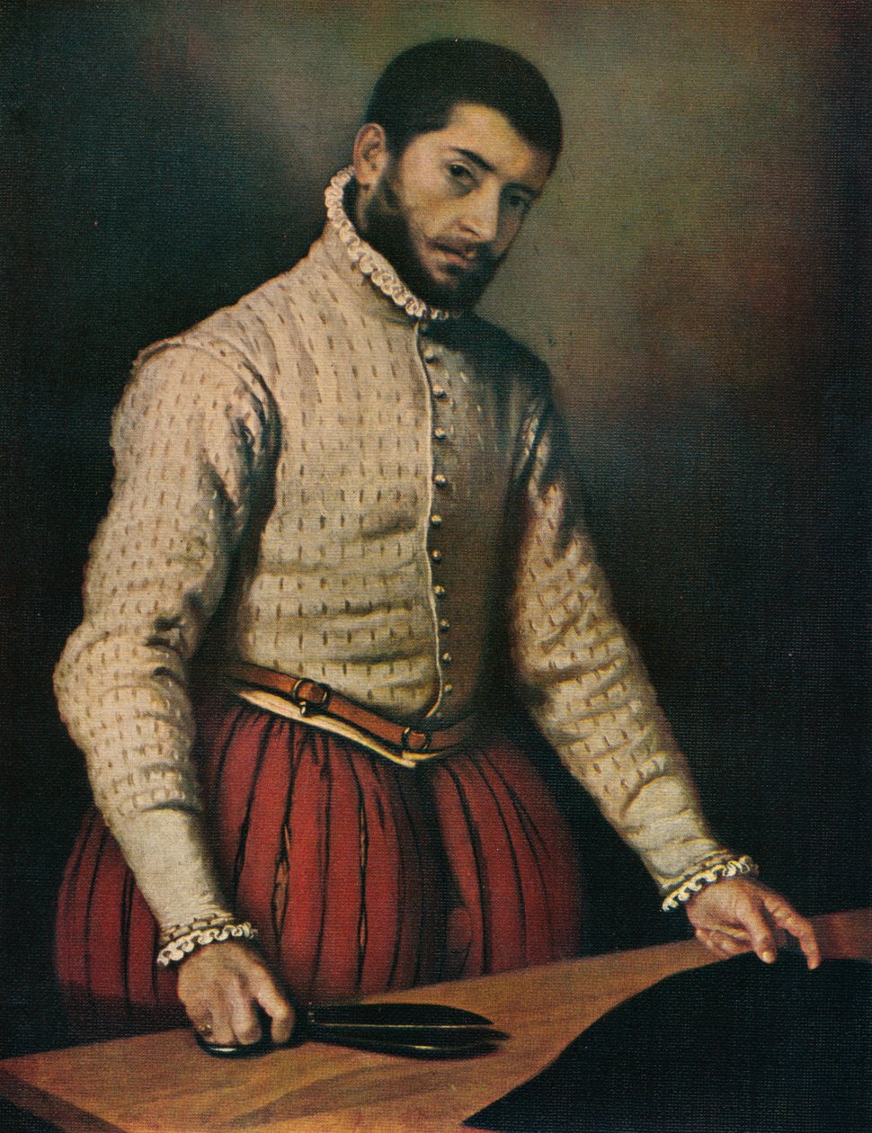 Tailor Il Tagliapanni, c1565, 1911 tekijältä Giovanni Battista Moroni