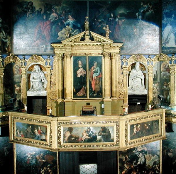 Näkymä uruista, 1615 tekijältä Giovanni Battista Novello