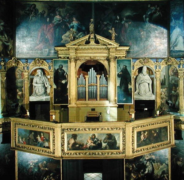 Näkymä uruista, 1615 tekijältä Giovanni Battista Novello