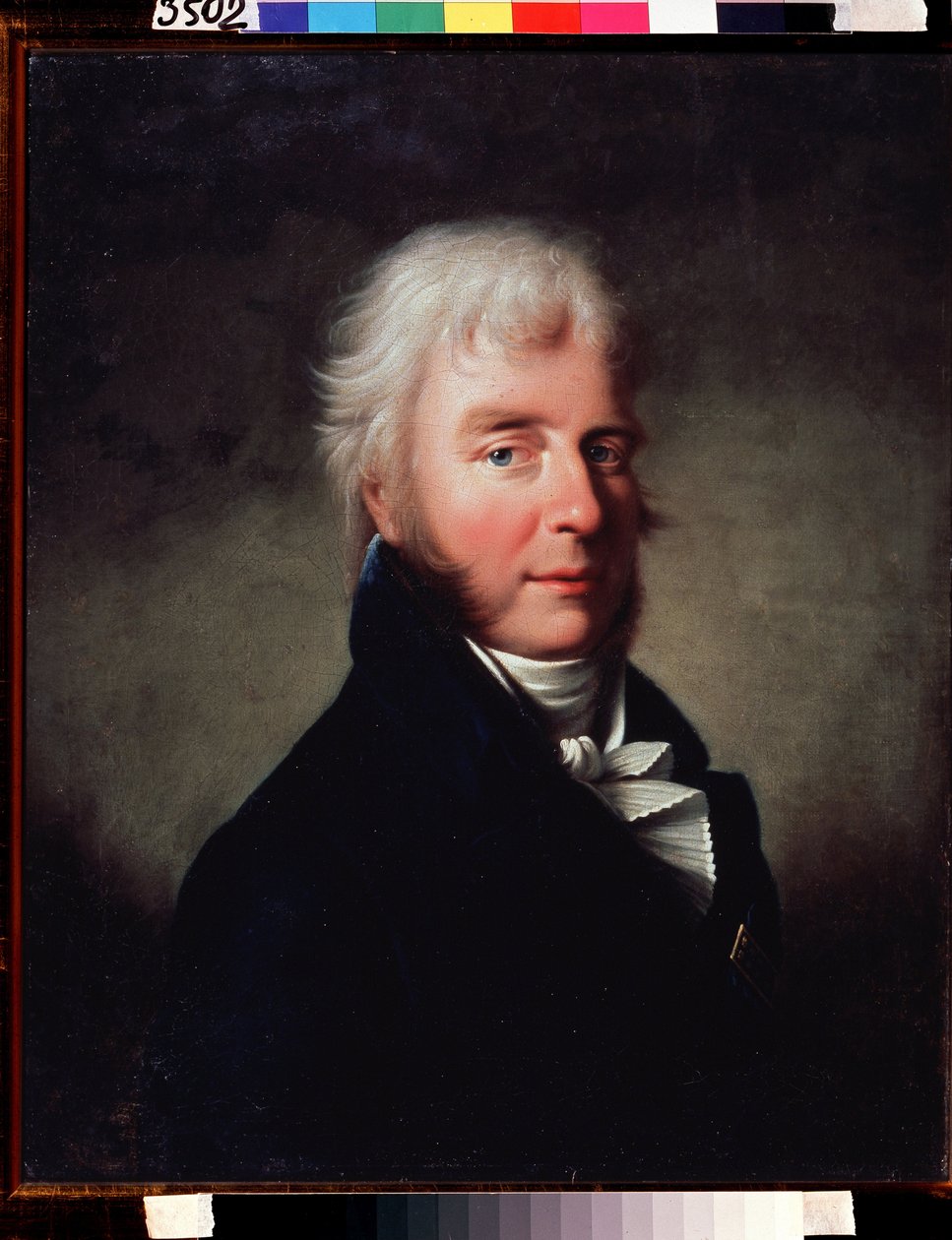 Prinssi Sergei F. Golitsynin (1749-1810) muotokuva (Prinssi Sergei F. Golintsynin muotokuva). Giovanni Battista Damon Ortolanin maalaus (1750-1810 jälkeen), öljy kankaalle ennen vuotta 1810. Italialainen taide, klassismi 1800-luku. Valtion V. Tropinin muse tekijältä Giovanni Battista Ortolani Damon