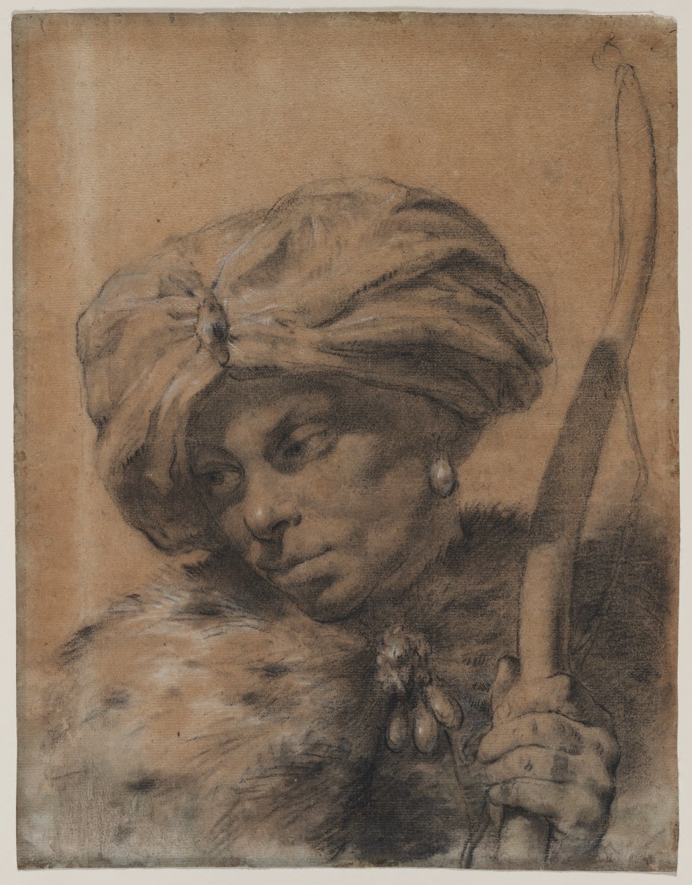 Jousimies turbaanoidulla päähineellä tekijältä Giovanni Battista Piazzetta
