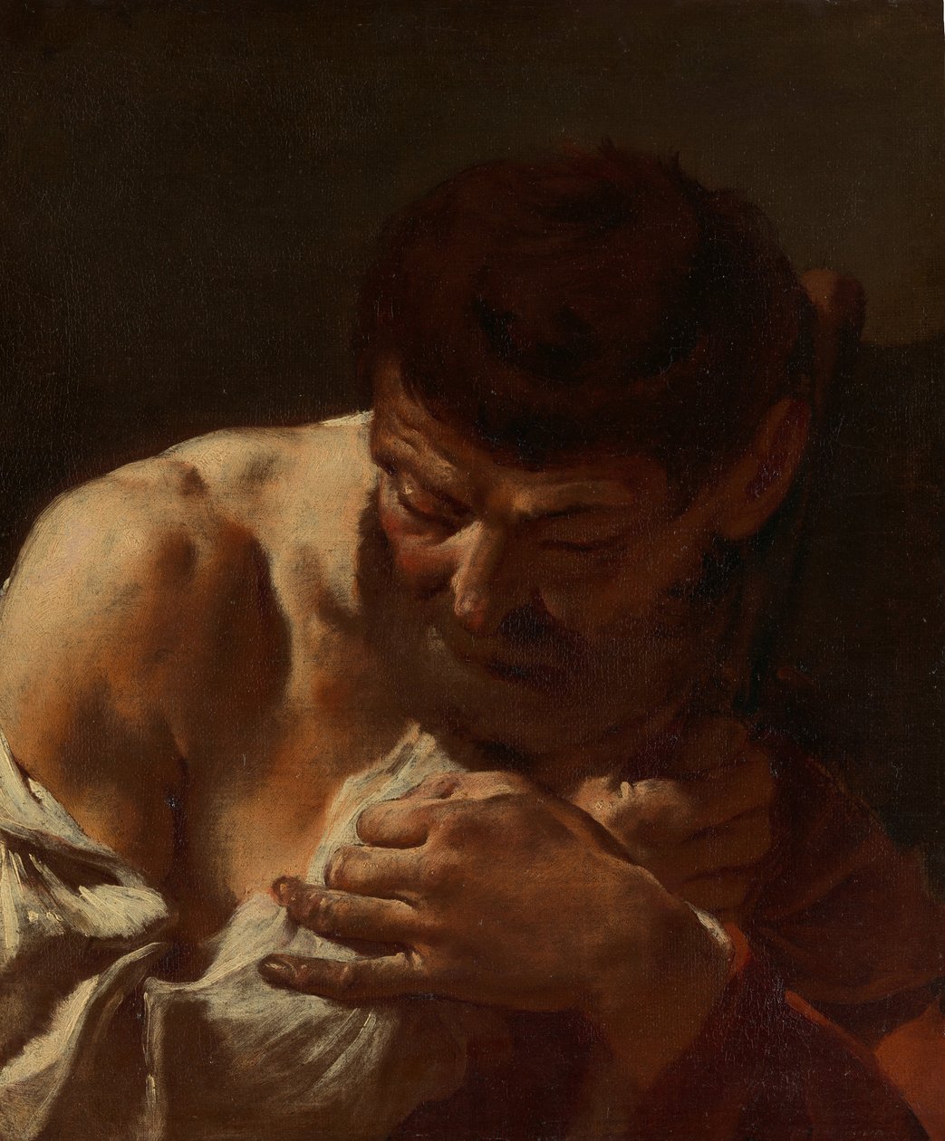 Miehen rintakuva Pyhä Mattias, n. 1715-20. tekijältä Giovanni Battista Piazzetta