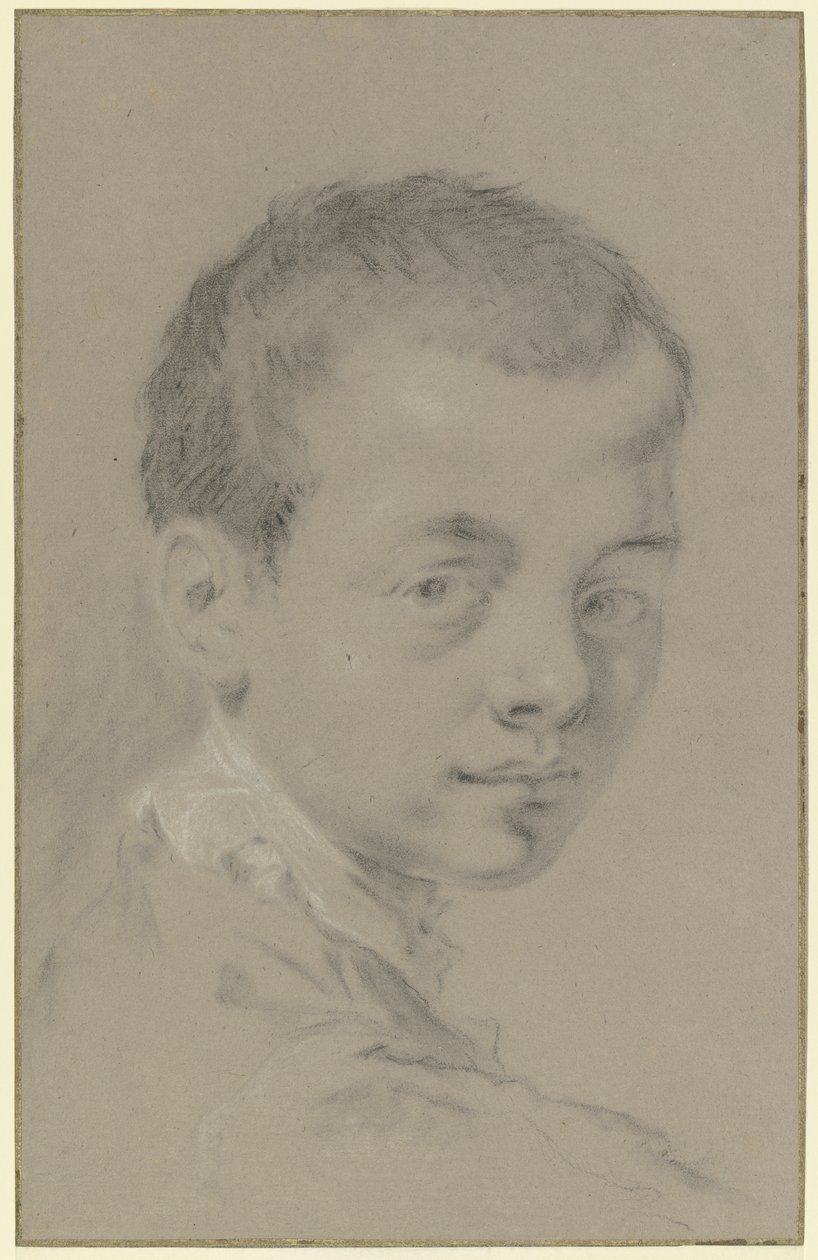 Pojan pää, kolmen neljäsosan näkymä tekijältä Giovanni Battista Piazzetta