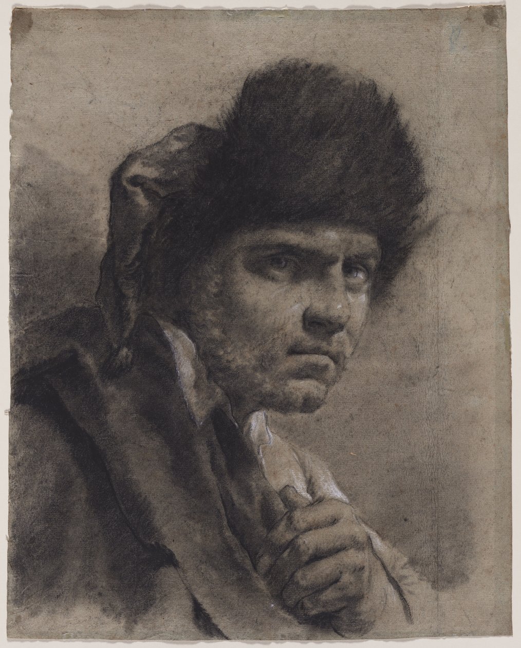 Mies karvahattu, c. 173040-luku. tekijältä Giovanni Battista Piazzetta