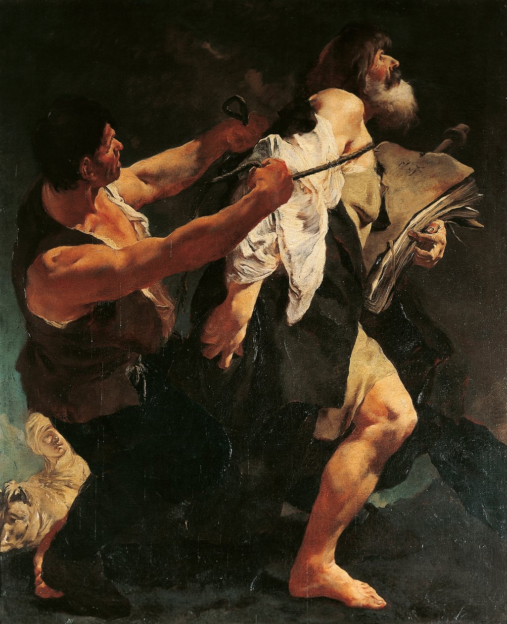 Pyhän Jaakobin marttyyrikuolema, Giovanni Battista Piazzetta tekijältä Giovanni Battista Piazzetta