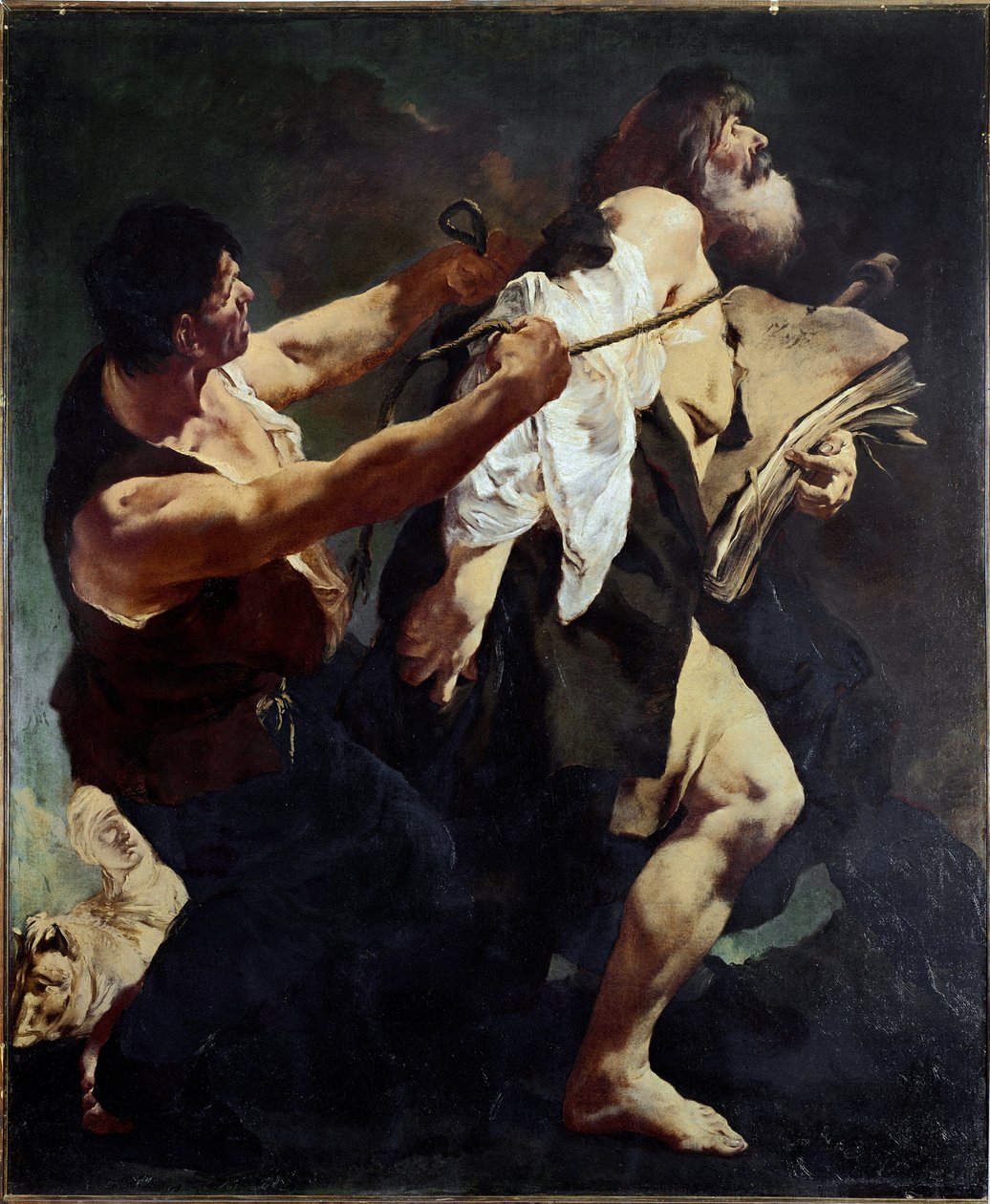 Saint James Major on Juna marttyyrille (öljy kankaalle tekijältä Giovanni Battista Piazzetta