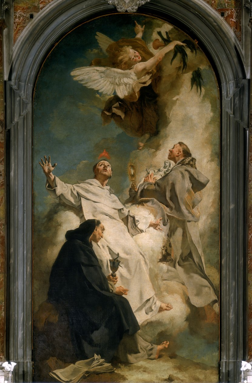 Pyhät Vincent Ferrer, Hyacinth ja Ludovic Bertrando tekijältä Giovanni Battista Piazzetta