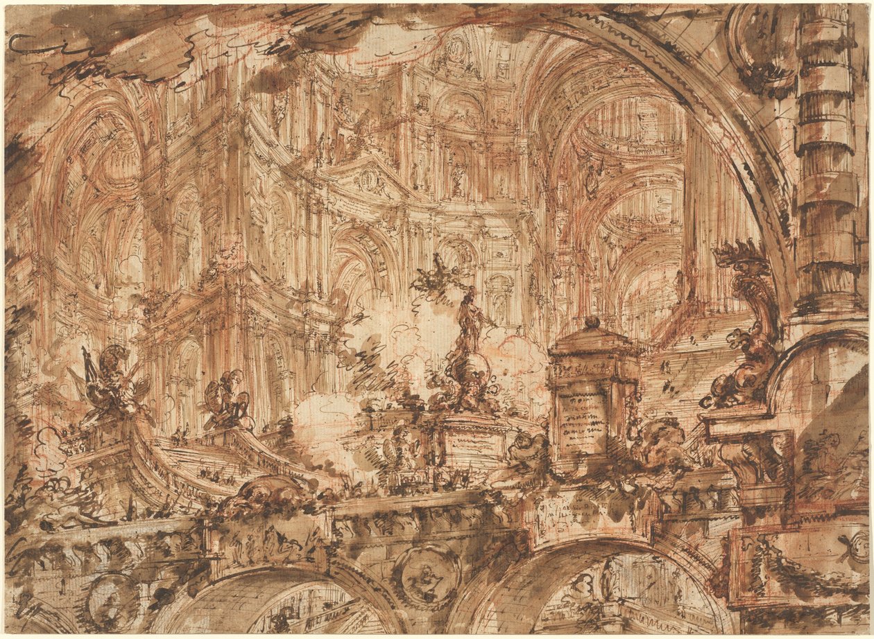 Upea palatsimainen sisustus tekijältä Giovanni Battista Piranesi
