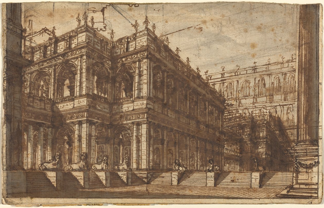 Muinainen foorumi Porticojen kanssa tekijältä Giovanni Battista Piranesi