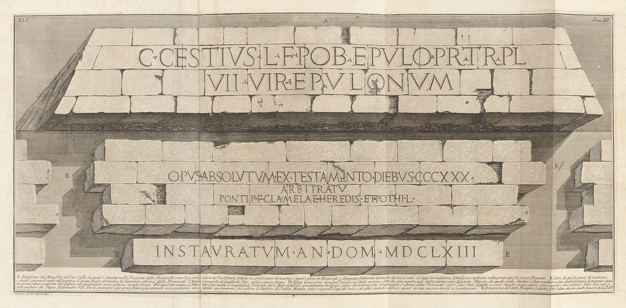 Antichit? romane (Roman Antiquities), voi. III tekijältä Giovanni Battista Piranesi