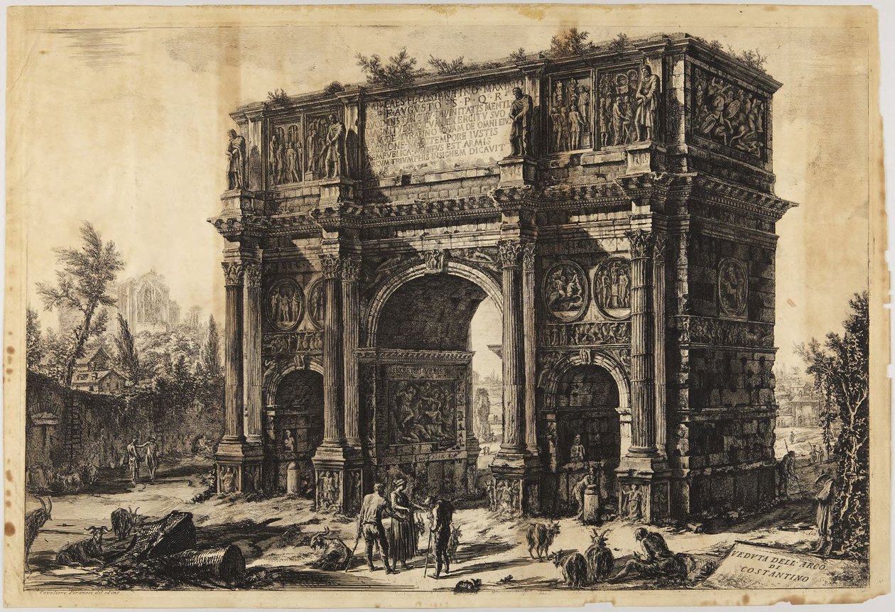 Konstantinuksen riemukaari tekijältä Giovanni Battista Piranesi
