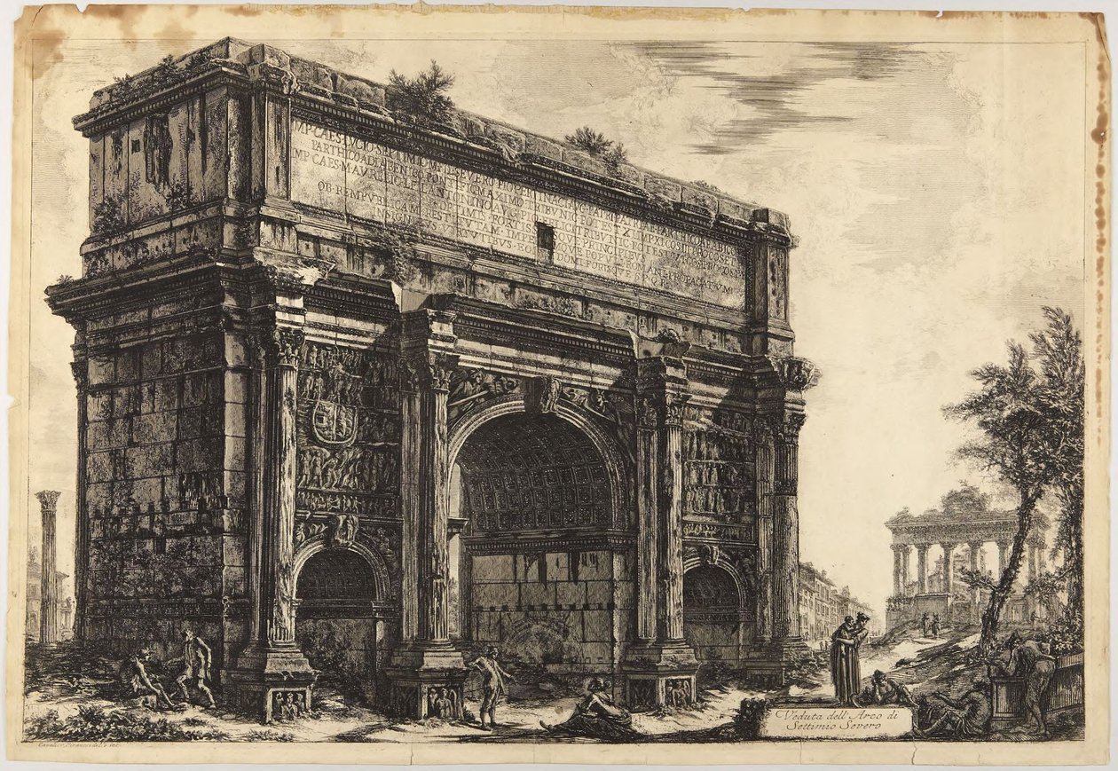 Septimius Severuksen riemukaari tekijältä Giovanni Battista Piranesi
