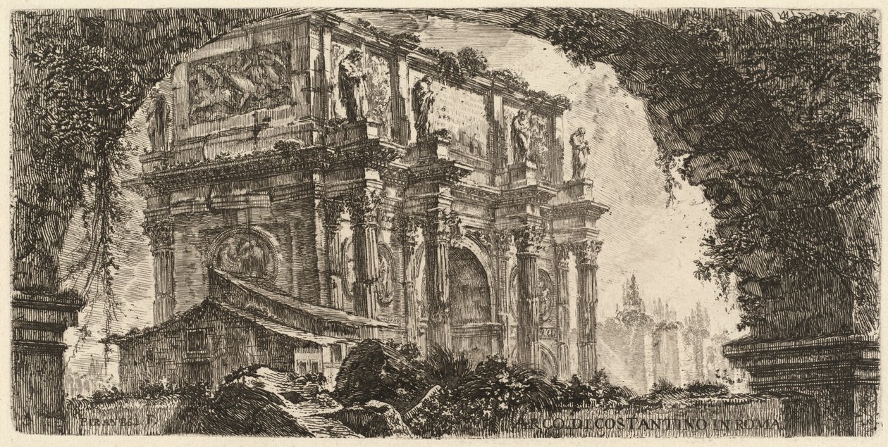Konstantinuksen riemukaari tekijältä Giovanni Battista Piranesi