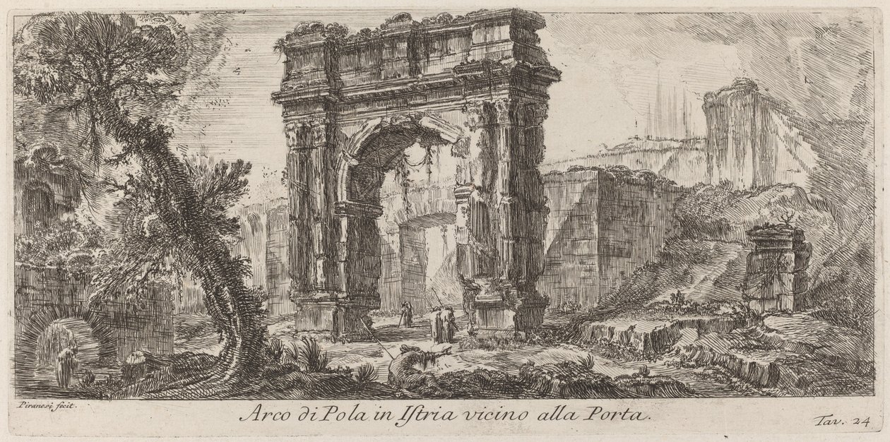 Pulan kaari Istriassa tekijältä Giovanni Battista Piranesi