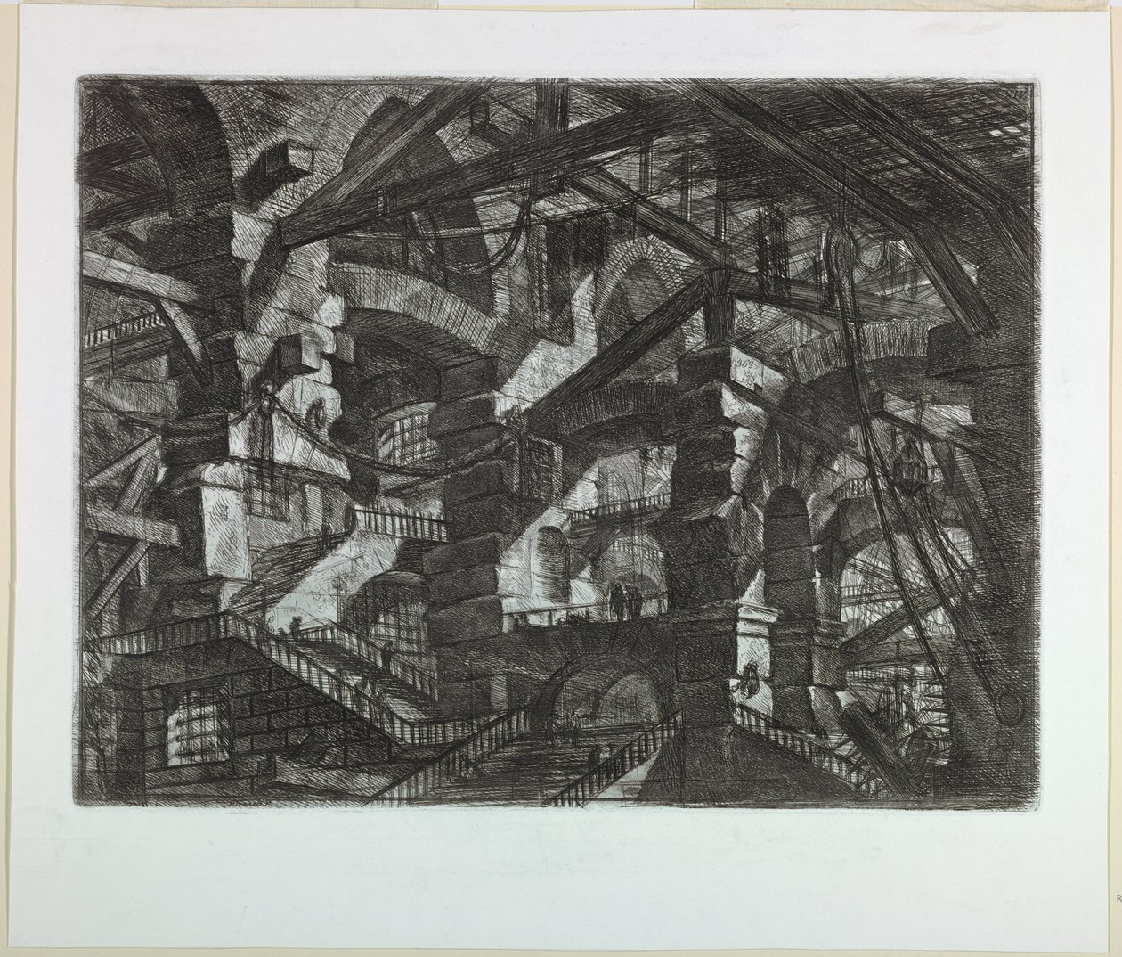 Carceri-sarja, levy XIV tekijältä Giovanni Battista Piranesi