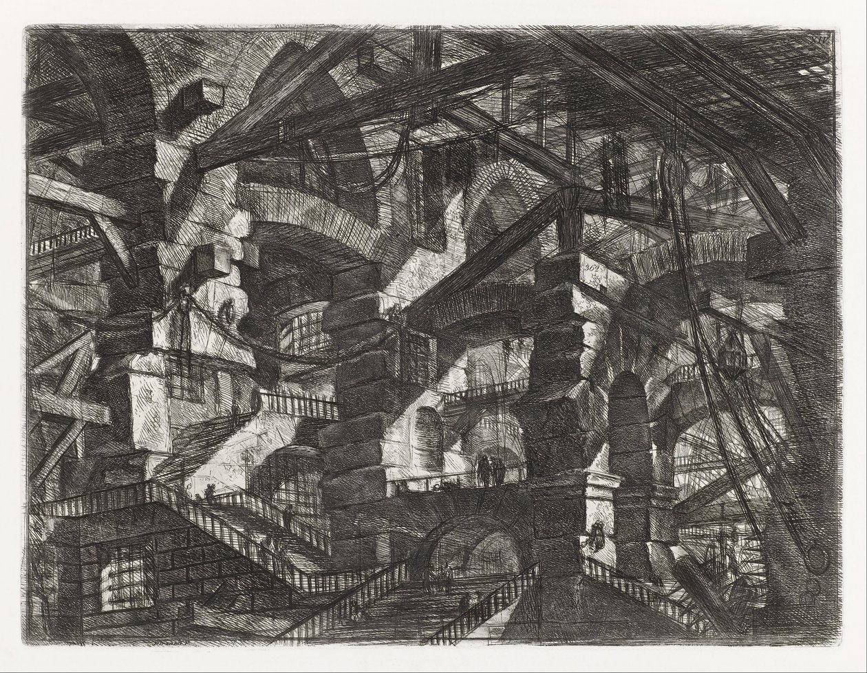 Vankilasarja, levy XIV tekijältä Giovanni Battista Piranesi