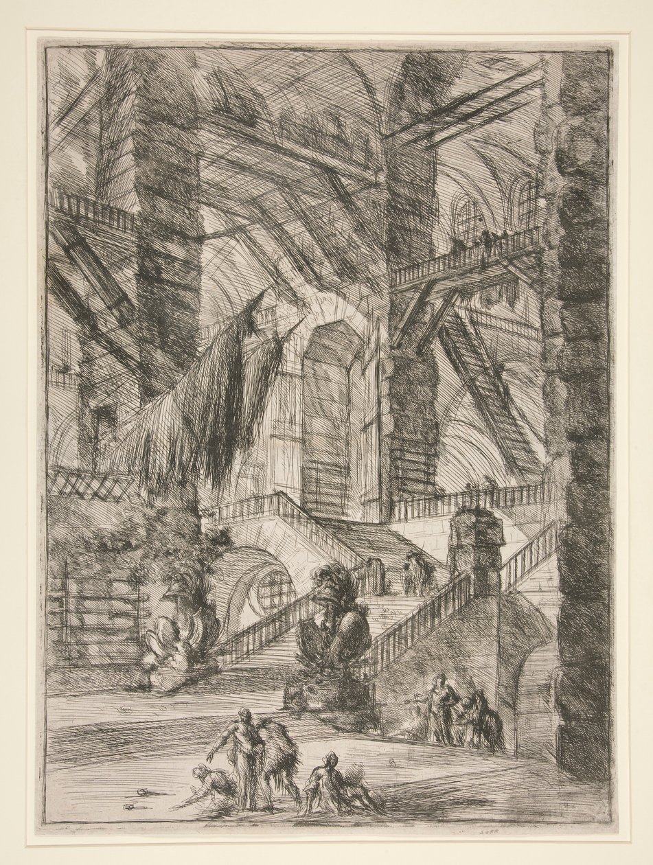 Carceri, VIII: Portaat ja palkinnot tekijältä Giovanni Battista Piranesi