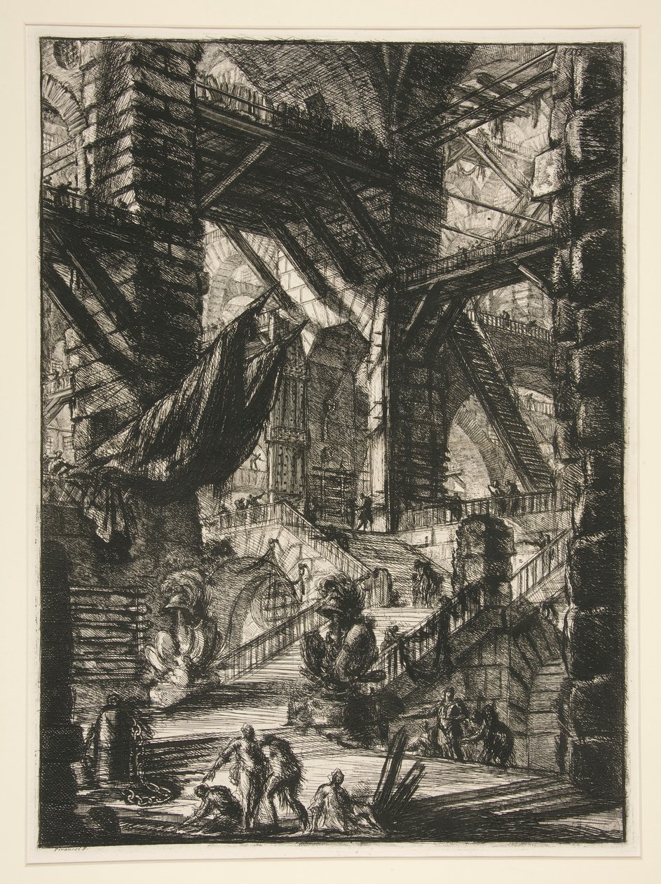 Carceri, VIII: Portaat ja palkinnot tekijältä Giovanni Battista Piranesi