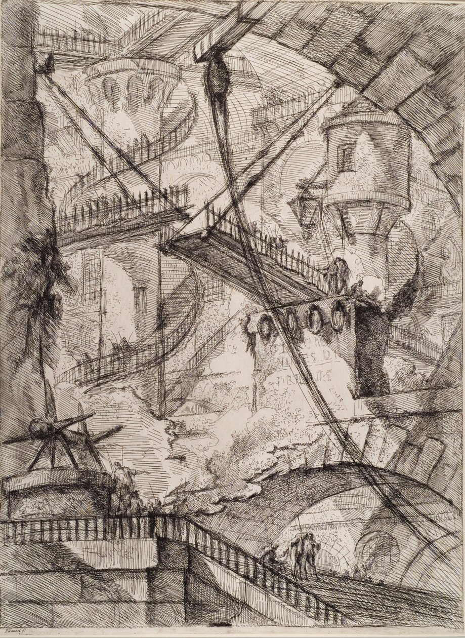 Keksintöjen vankilat tekijältä Giovanni Battista Piranesi
