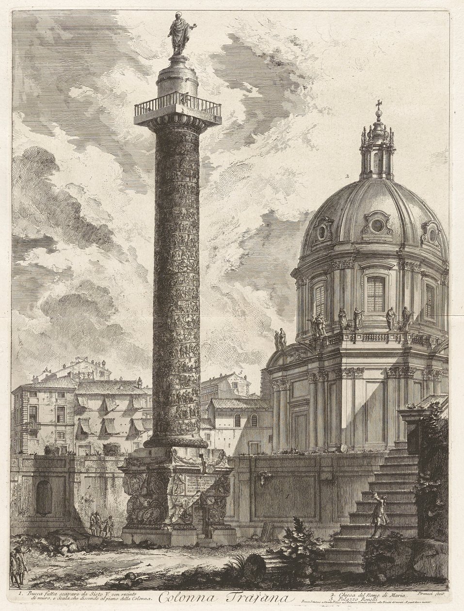 Trajanuksen pylväs (Trajan tekijältä Giovanni Battista Piranesi