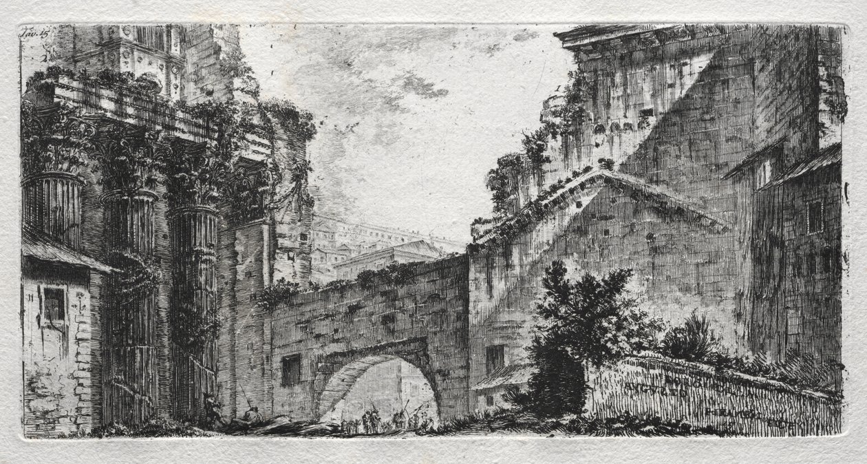 Augustuksen foorumi tekijältä Giovanni Battista Piranesi