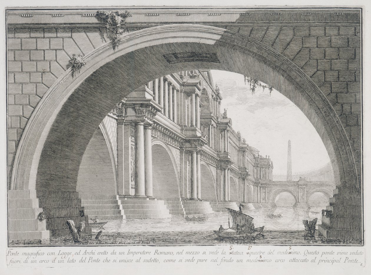 Korinttilaisen pylväsjärjestyksen mukainen sali tekijältä Giovanni Battista Piranesi