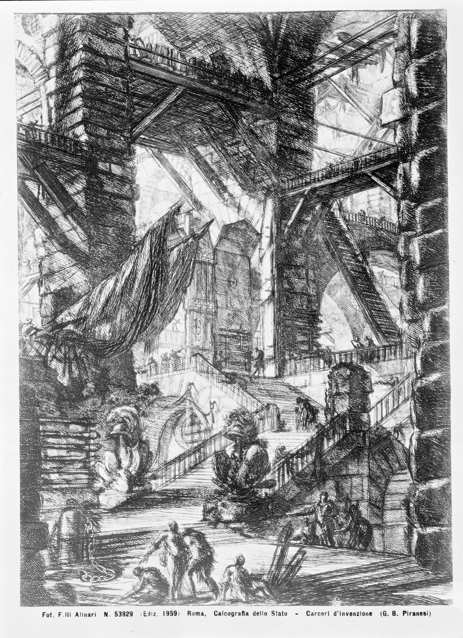 Kuvitteellinen vankila tekijältä Giovanni Battista Piranesi