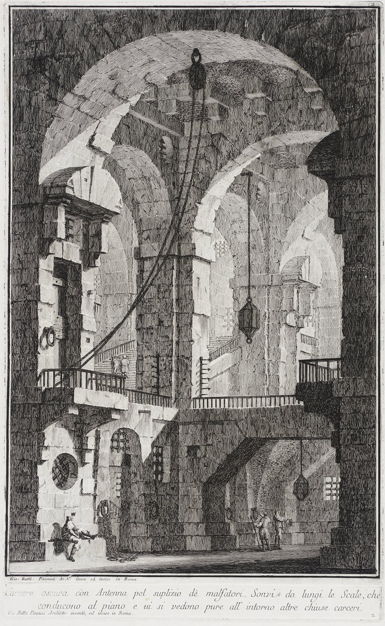 Vankilan sisätila tekijältä Giovanni Battista Piranesi