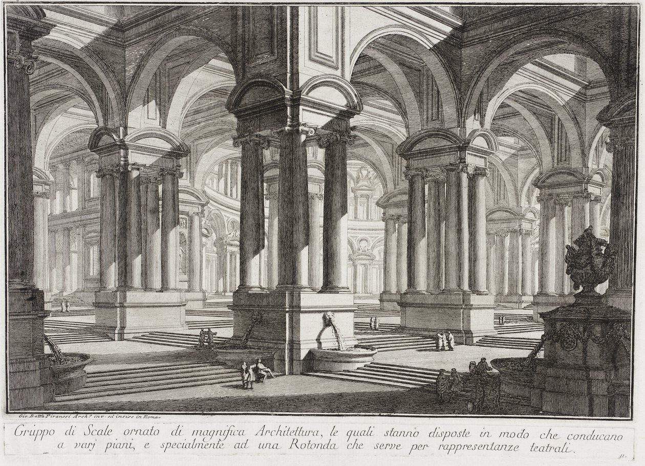 Upea arkkitehtoninen tila tekijältä Giovanni Battista Piranesi