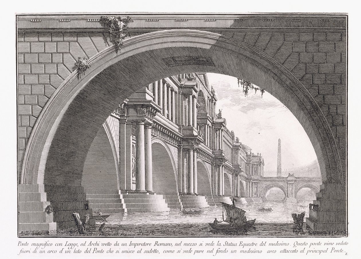 Upea silta loggialla tekijältä Giovanni Battista Piranesi
