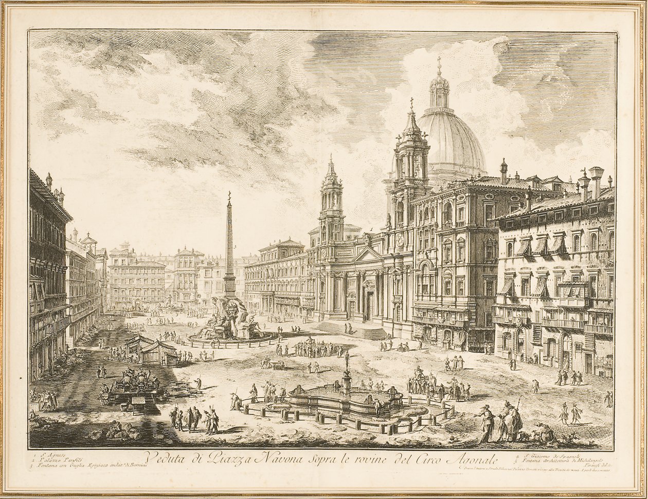 Piazza Navona, "Views of Rome" -levy tekijältä Giovanni Battista Piranesi