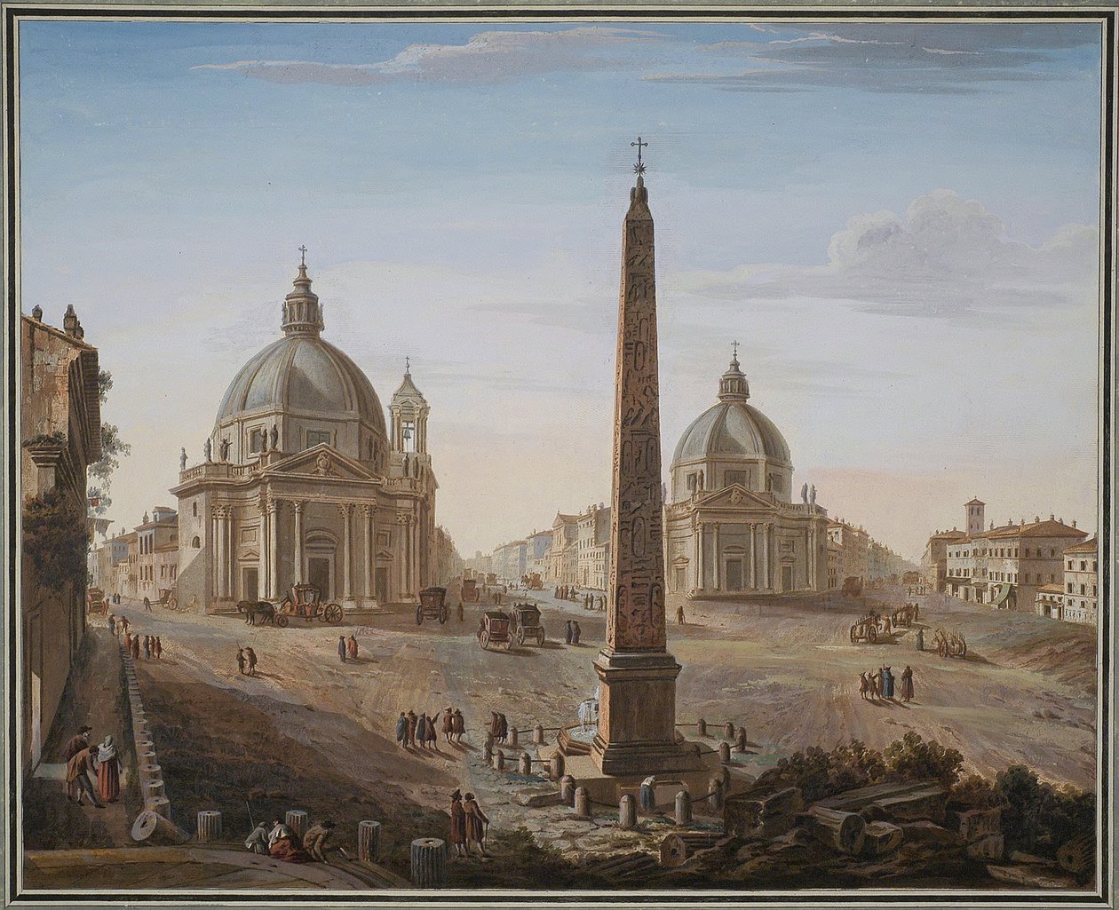 Piazza del Popolo, Rooma tekijältä Giovanni Battista Piranesi
