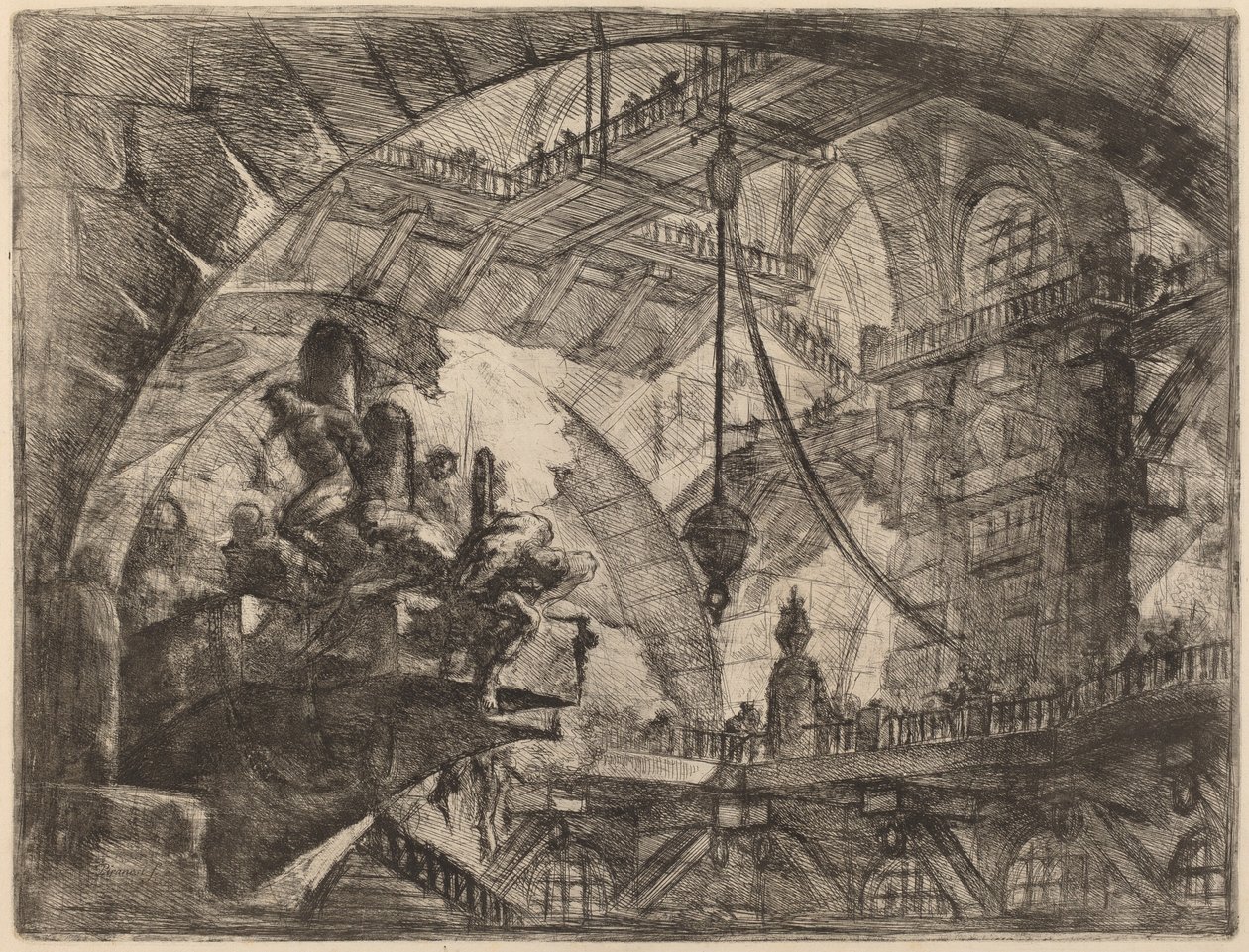 Vangit heijastusalustalla tekijältä Giovanni Battista Piranesi