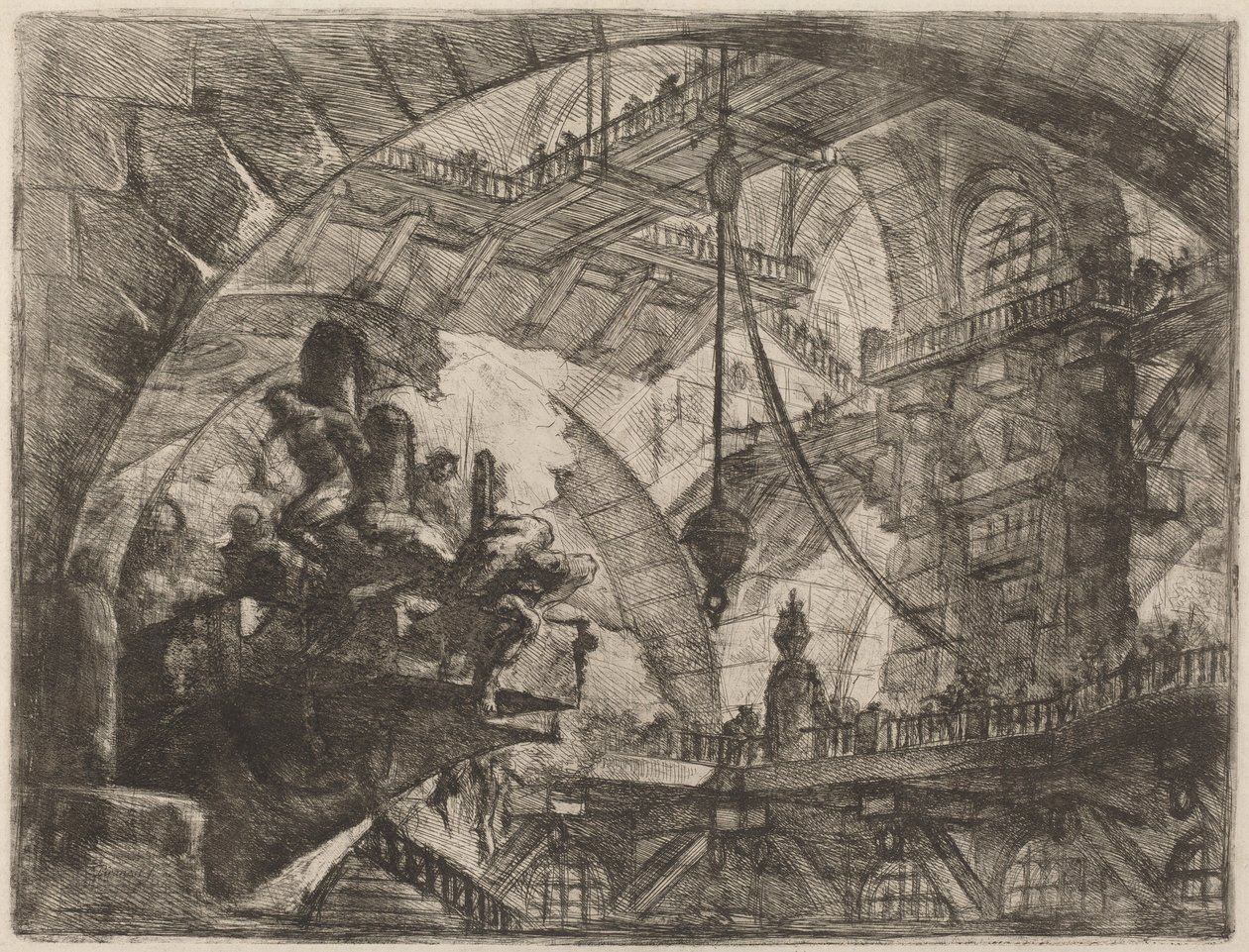 Vangit heijastusalustalla tekijältä Giovanni Battista Piranesi