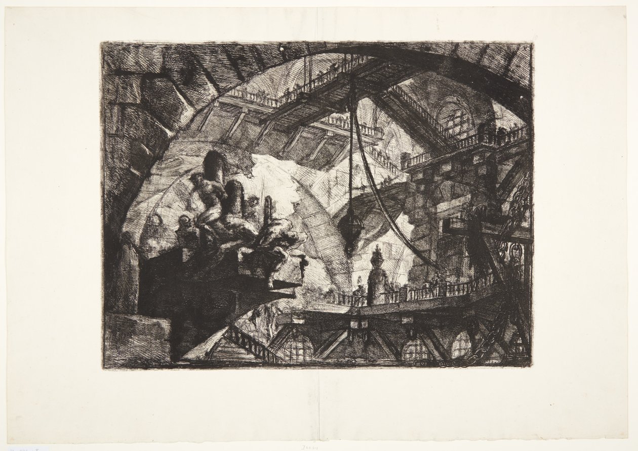 Vangit ulkonevalla alustalla tekijältä Giovanni Battista Piranesi