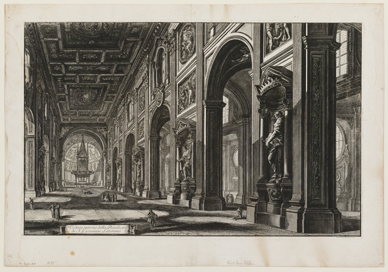 S. Giovanni Laterno, sisätilat tekijältä Giovanni Battista Piranesi