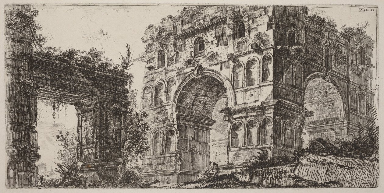 Dianan temppeli tekijältä Giovanni Battista Piranesi