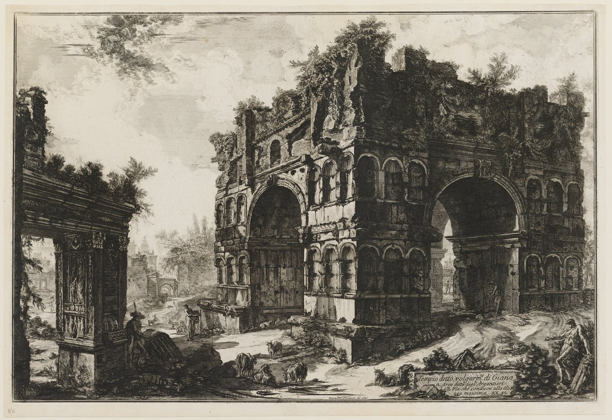 Januksen temppeli tekijältä Giovanni Battista Piranesi