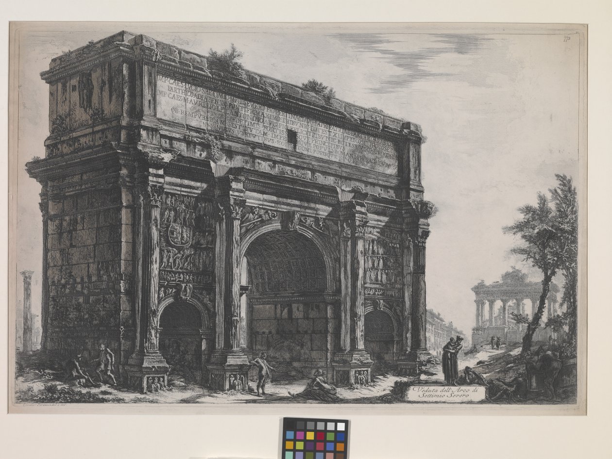 Septimus Severuksen kaari (etsaus) tekijältä Giovanni Battista Piranesi